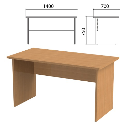Стол письменный Этюд, 1400х700х750 мм, бук бавария, 400028-55