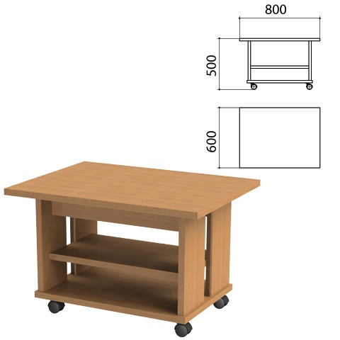 Стол журнальный Этюд, 800х600х500 мм, бук бавария, 400041-55