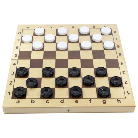 Игра настольная Шашки, пластиковые фишки, деревянная доска 30х30, 10 КОРОЛЕВСТВО, 2862 Игра настольная Шашки, пластиковые фишки, деревянная доска 30х30, 10 КОРОЛЕВСТВО, 2862