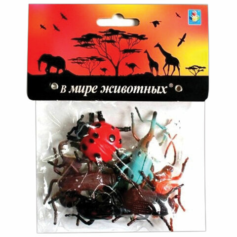 Набор фигурок В мире животных Насекомые, 8 шт., 5 см, 1TOY, Т10499