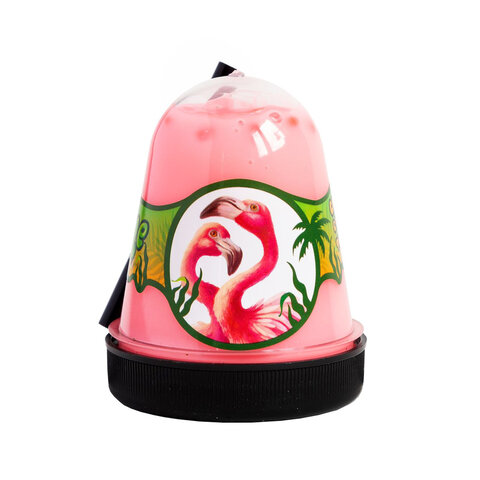 Слайм (лизун) Slime Jungle Фламинго с розовым фишболом, 130 г, ВОЛШЕБНЫЙ МИР, S300-29 Слайм (лизун) Slime Jungle Фламинго с розовым фишболом, 130 г, ВОЛШЕБНЫЙ МИР, S300-29