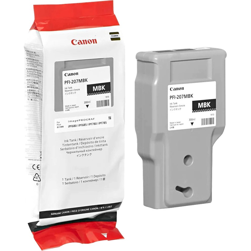 Картридж PFI-207MBK для Canon iPF680/685/780/785, 300ml  матовый черный 8788B001