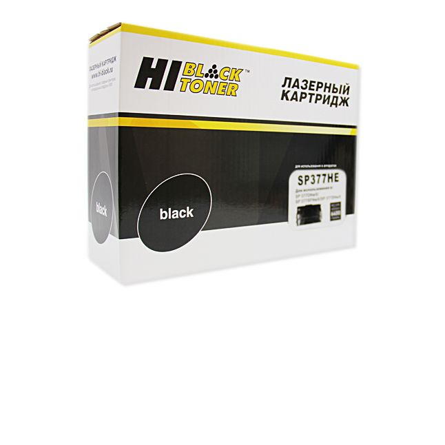 Картридж Hi-Black (HB-SP377HE) для Ricoh Aficio SP 377DNwX/SP377SFNwX/SP377SNwX, 6,4K