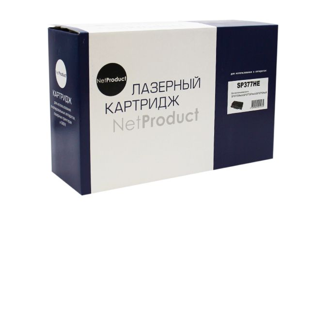 Картридж NetProduct (N-SP377HE) для Ricoh Aficio SP377DNwX/SP377SFNwX/SP377SNwX, 6,4K