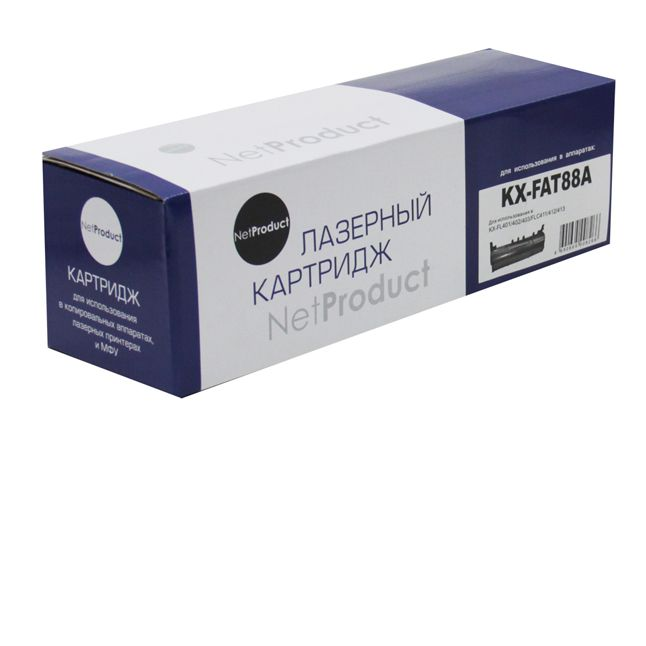 Тонер-картридж NetProduct (N-KX-FAT88A) для Panasonic KX-FL401/402/403/FLC411/412/413, 2K