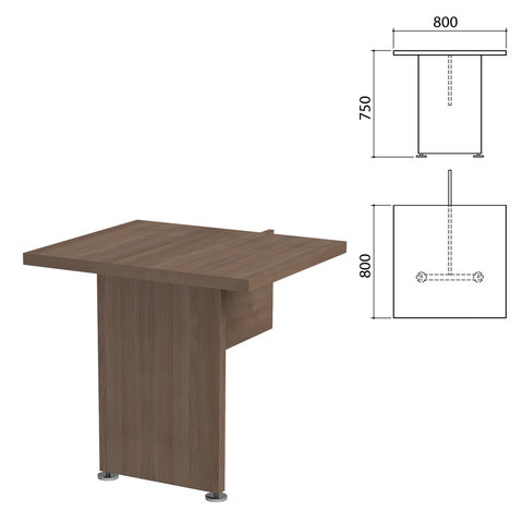 Модуль стола приставного Приоритет, 800х800х750 мм, лагос (КОМПЛЕКТ) Модуль стола приставного Приоритет, 800х800х750 мм, лагос (КОМПЛЕКТ)