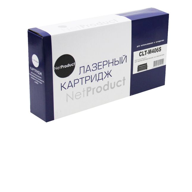 Тонер-картридж NetProduct (N-CLT-M406S) для Samsung CLP-360/365/368/CLX-3300/3305, M, 1K