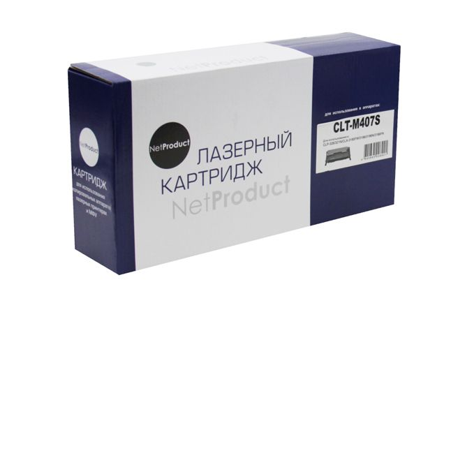 Тонер-картридж NetProduct (N-CLT-M407S) для Samsung CLP-320/320n/325/CLX-3185, M, 1K