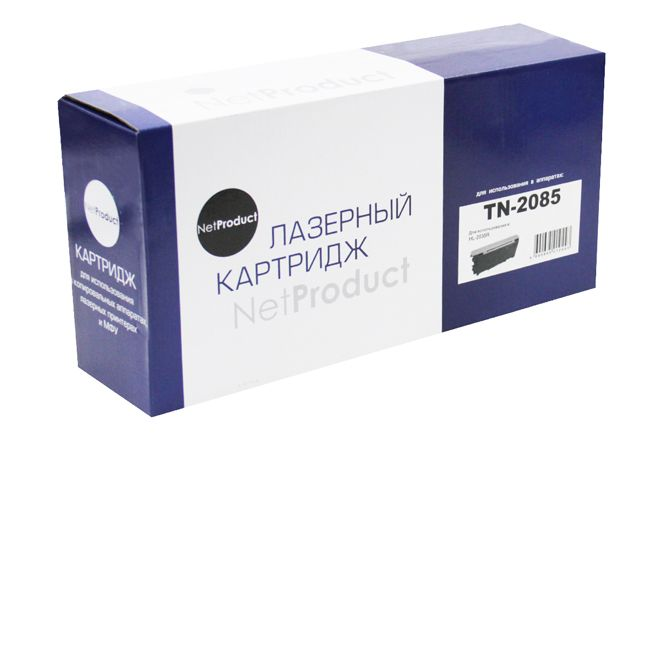 Тонер-картридж NetProduct (N-TN-2085) для Brother HL-2035R, 1,5K