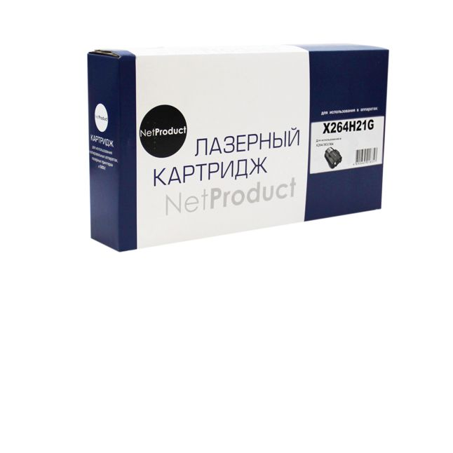 Тонер-картридж NetProduct (N-X264H21G) для Lexmark X264/363/364, 9K