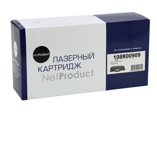 Картридж NetProduct (N-108R00909) для Xerox Phaser 3140/3155/3160, 2,5K