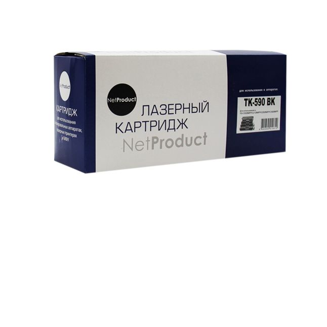 Тонер-картридж NetProduct (N-TK-590Bk) для Kyocera FS-C5250DN/C2626MFP, Bk, 7K