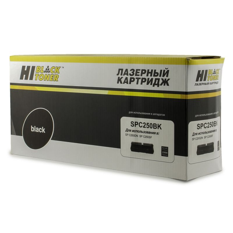 Картридж Hi-Black (HB-SPC250Bk) для Ricoh Aficio SP C250DN/C250SF/C260/C260/C261SF, Bk, 2K