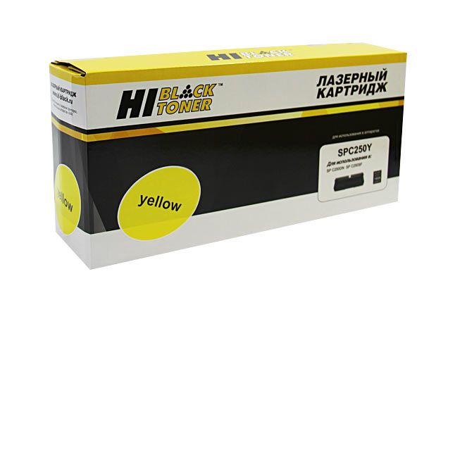 Картридж Hi-Black (HB-SPC250Y) для Ricoh Aficio SP C250DN/C250SF/C260/C260/C261SF, Y, 1,6K