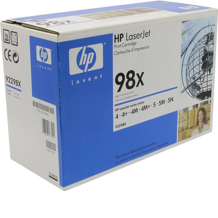 Заправка картриджа HP 92298X 98X, для принтеров HP LaserJet 4, LaserJet 4+, LaserJet 4M, LaserJet 4M+, LaserJet 4MX, LaserJet 5, LaserJet 5M, LaserJet 5N