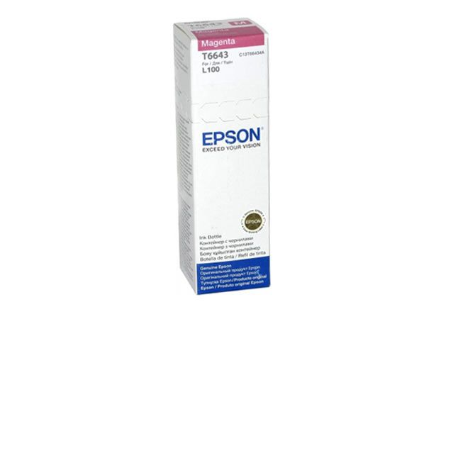 Чернила Epson L100/110/200/210/300/355/550/555  C13T66434A/C13T664398, magenta, 70ml