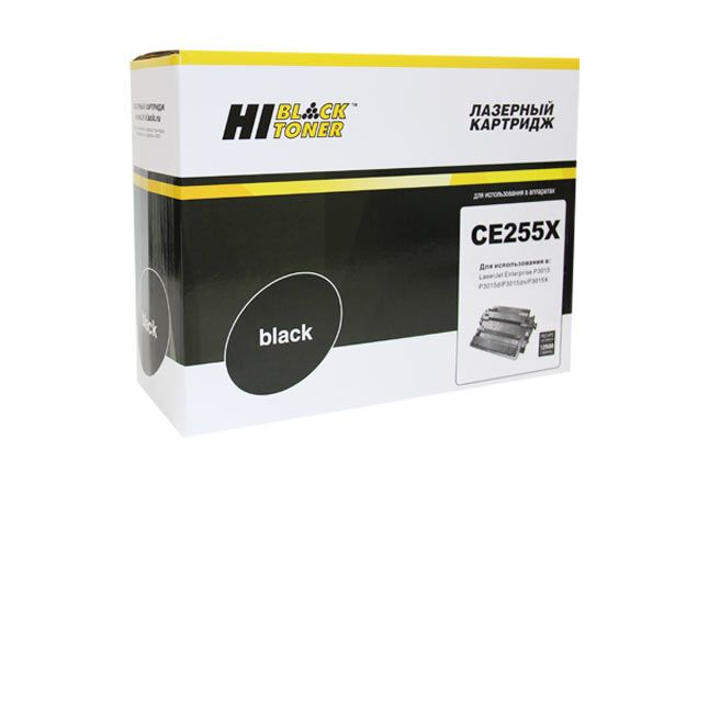 Картридж Hi-Black (HB-CE255X) для HP LJ P3015, 12,5K