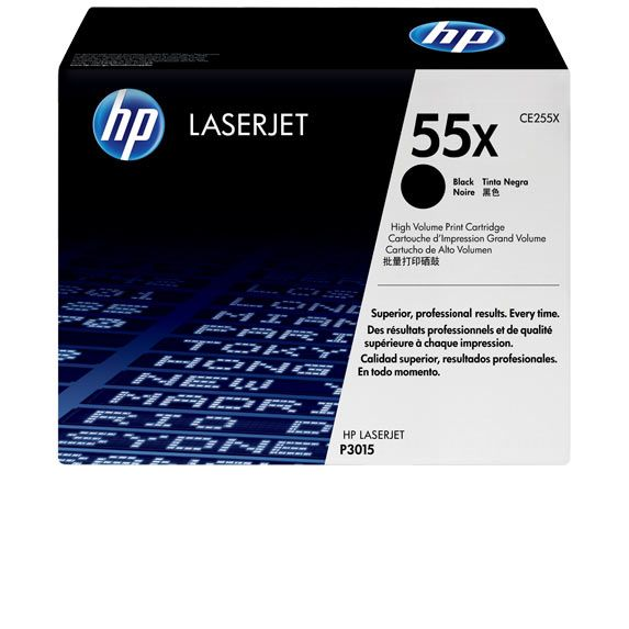 Картридж HP 55X для LJ P3015, 12,5K  CE255X