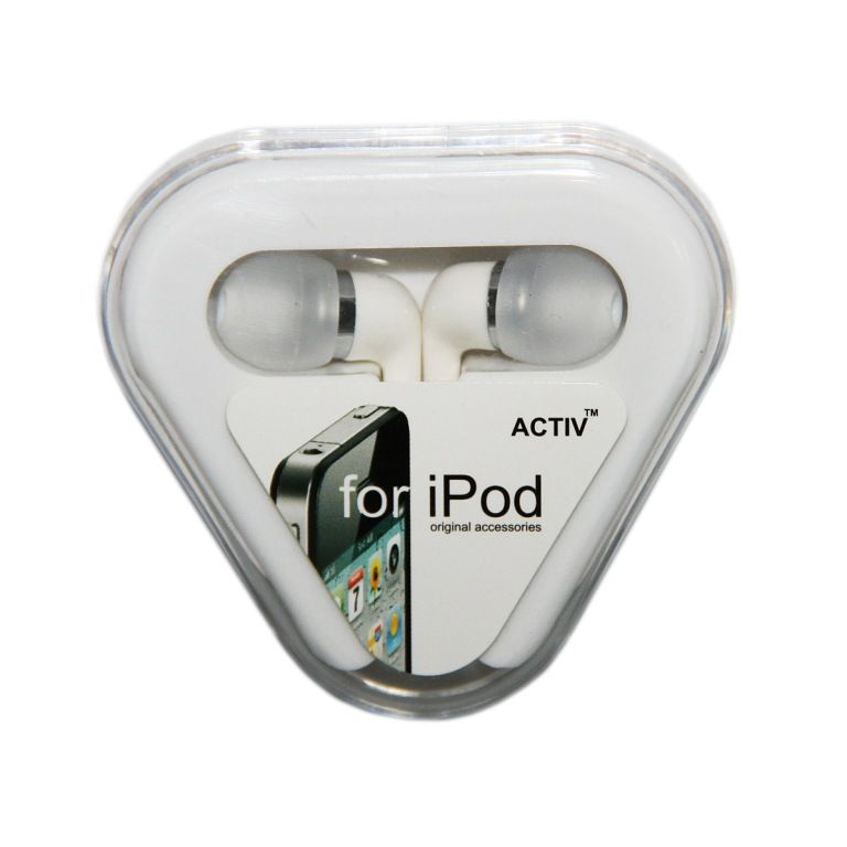 Наушники капельки Activ Triangle H001 white