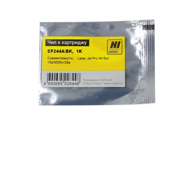 Чип Hi-Black к картриджу HP LJ Pro M15w/15a/MFP M28w/28a (CF244), Bk, 1K