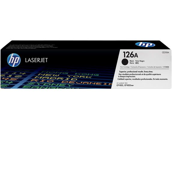 Картридж HP CLJ CP1025/1025nw  №126A, CE310A, BK, 1,2K