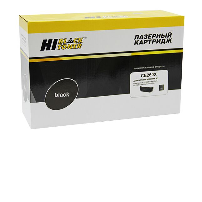 Картридж Hi-Black (HB-CE260X) для HP CLJ CP4025/4525, Восстановленный, Bk, 17K