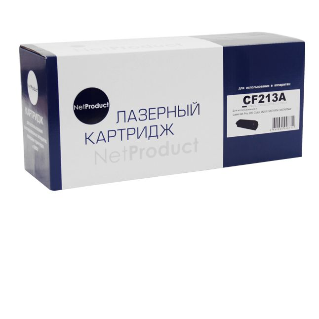 Картридж NetProduct (N-CF213A) для HP CLJ Pro 200 M251/MFPM276, №131A, M, 1,8K