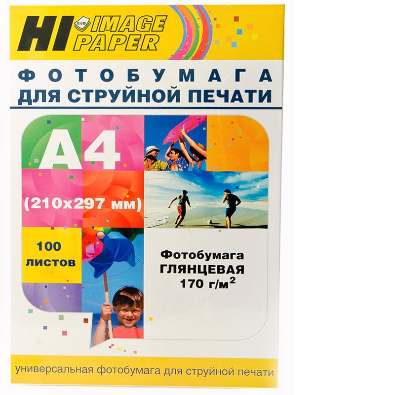 Фотобумага Hi-Image Paper глянцевая односторонняя, A4, 170 г/м2, 100 л.