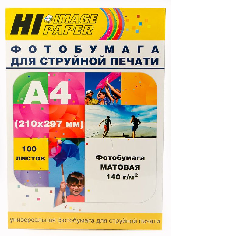 Фотобумага Hi-Image Paper матовая односторонняя, A4, 140 г/м2, 100 л.