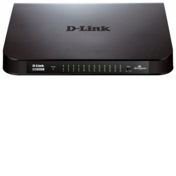 Коммутатор D-LINK DGS-1024A/B1A, неуправляемый, настольный, Gigabit Ethernet - 24 шт.