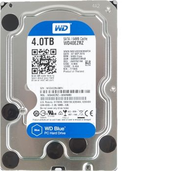 Жесткий диск WD Blue WD40EZRZ,  4Тб,  HDD,  SATA III,  3.5 