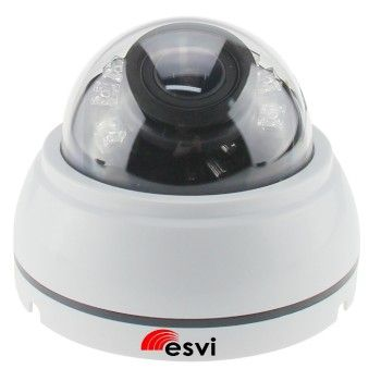 EVC-NK20-F21-P/A (BV) купольная IP видеокамера, 2.0Мп*20к/с, f=2.8-12мм, POE, аудио вх.