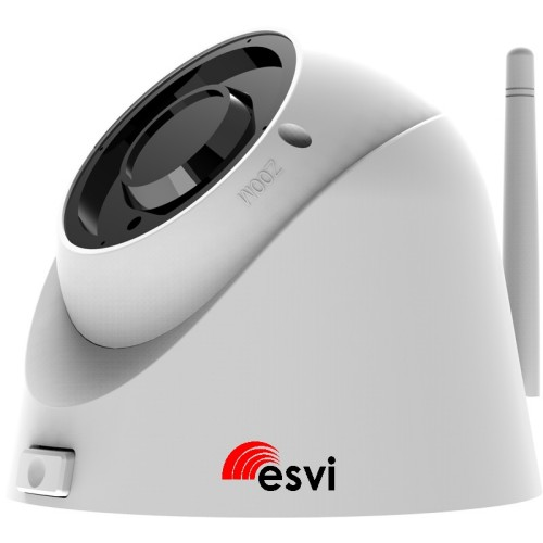 EVC-DQ-SL20W купольная Wi-Fi видеокамера, 2.0Мп, f=2.8-12мм, SD