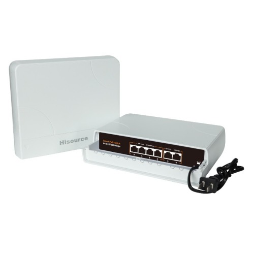POE-42EW коммутатор PoE 4+2 порта, защищенный корпус
