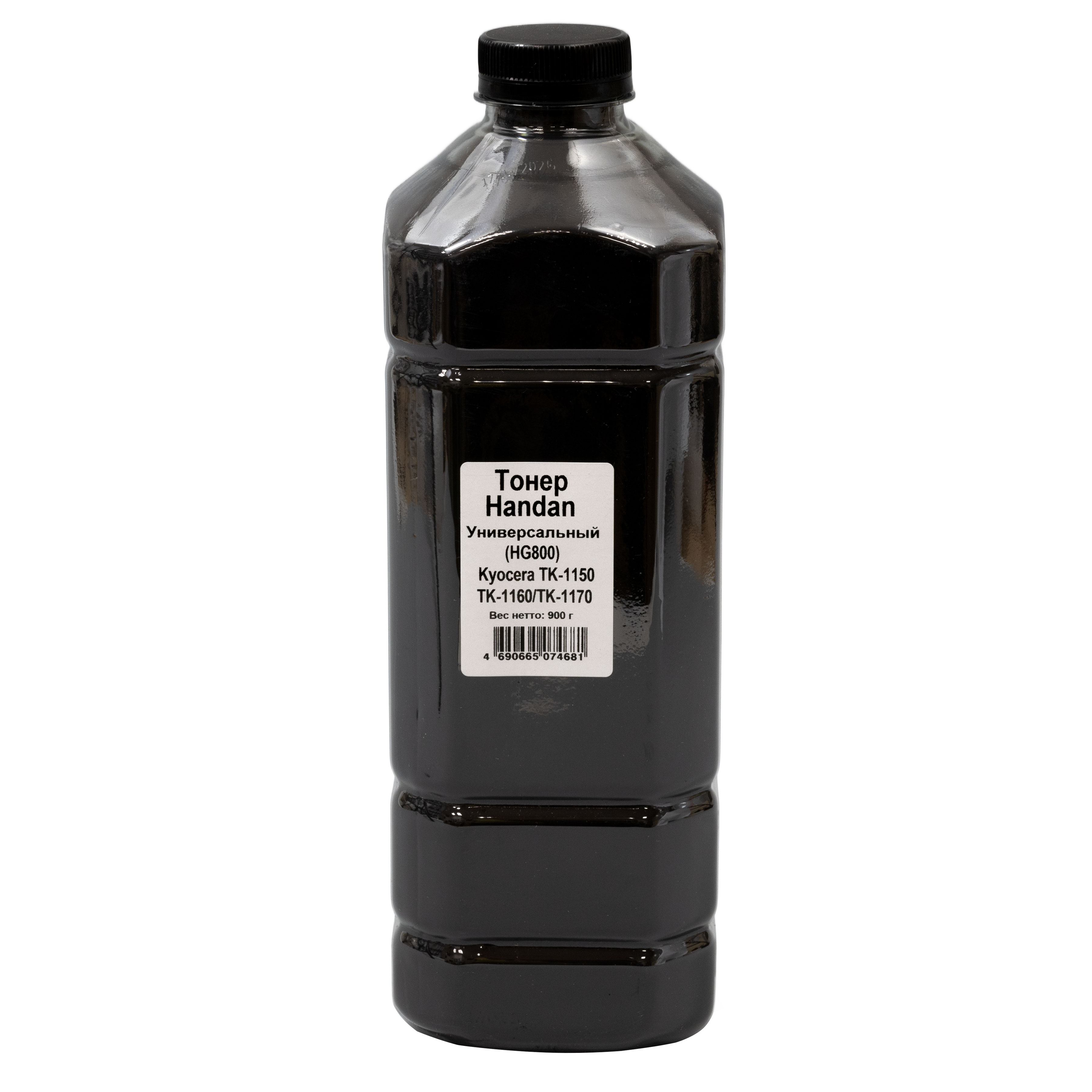Тонер HANDAN HG800  для Kyocera TK-1150/TK-1160/TK-1170, Bk, 900г, канистра