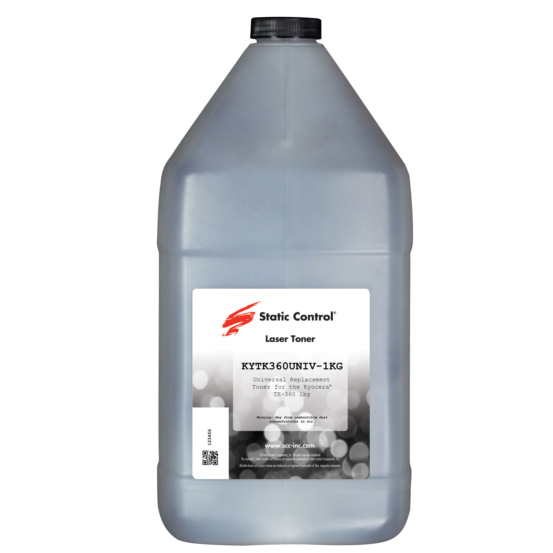 Тонер Static Control для Kyocera FS3900/3920/4000/402 (TK-360), 1 кг, флакон Тонер Static Control для Kyocera FS3900/3920/4000/402 (TK-360), 1 кг, флакон