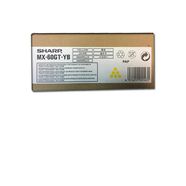 Тонер-картридж желтый Sharp Sphinx/Phoenix/Griffin, 12К  MX60GTYB/MX61GTYB