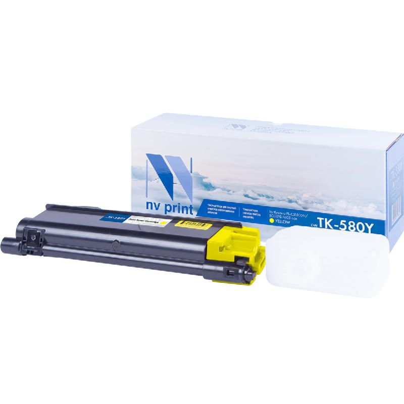 Картридж NVP для NV-TK-580 Yellow для Kyocera Ecosys P6021/ P6021cdn/ FS C5150/ C5150DN (2800k)