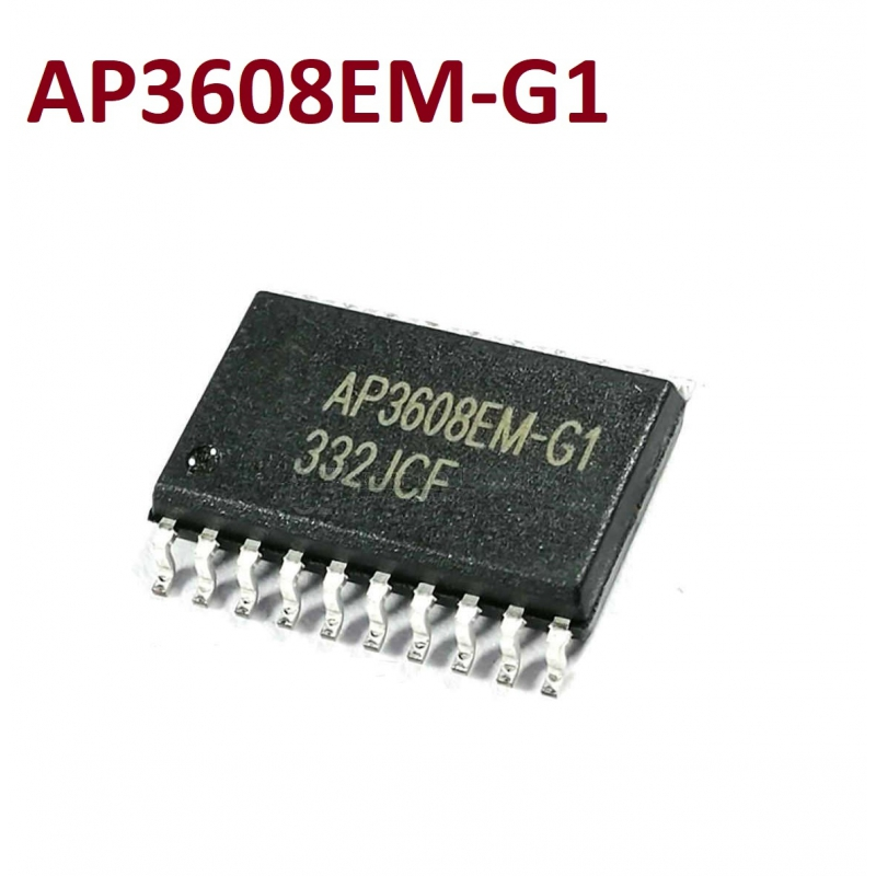 AP3608EM-G1, LED-драйвер, 8 каналов 4.2-5.5В 480мА, [SOP-20]