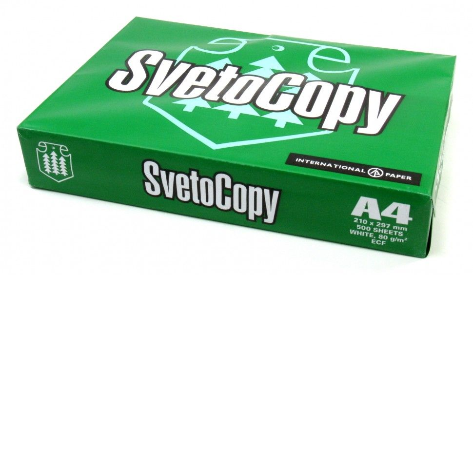 Бумага SvetoCopy (А4, 80 г/кв.м, белизна 96% CIE, 500 листов)