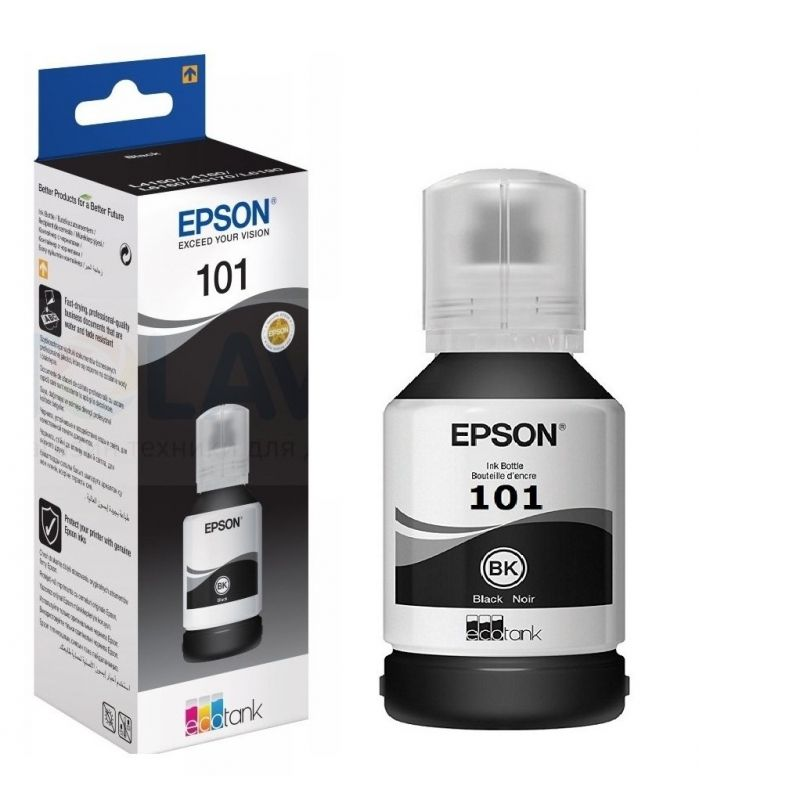 Чернила Epson EcoTank L4150/4160/L6160/L6170/L6190, 127мл  чёрные C13T03V14A