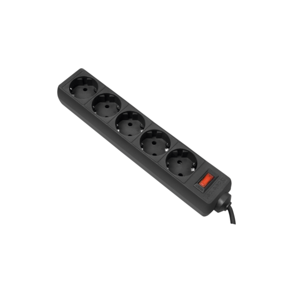 Сетевой фильтр Defender Surge protector ES, 3 м, черный, 5 евро-розеток, упак/коробка