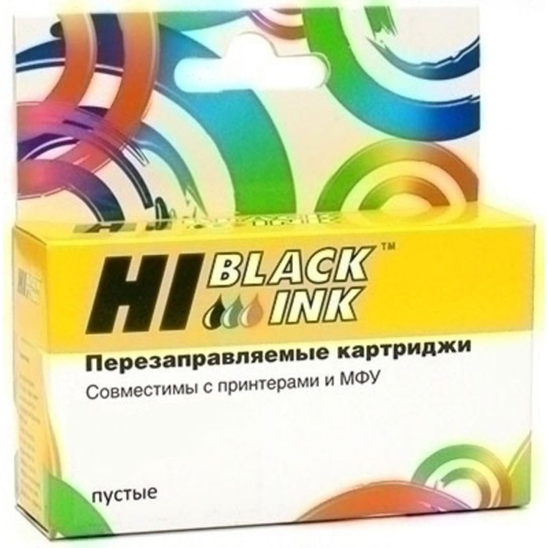 Перезаправляемый картридж Hi-Black (HB-CL-521) для Canon iP3600/4600, Y, пустой, с чипом