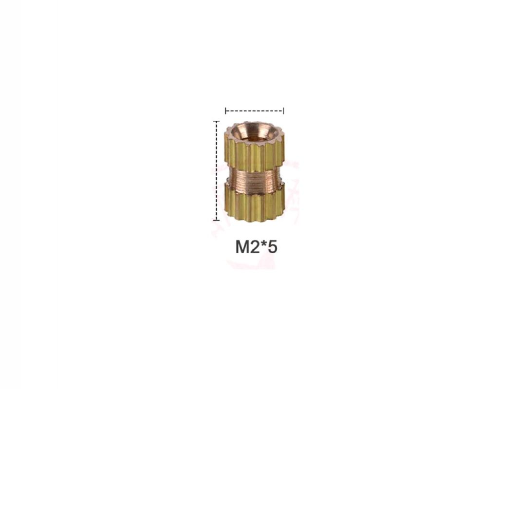 Латунная вставная гайка M2 * 5-3.5