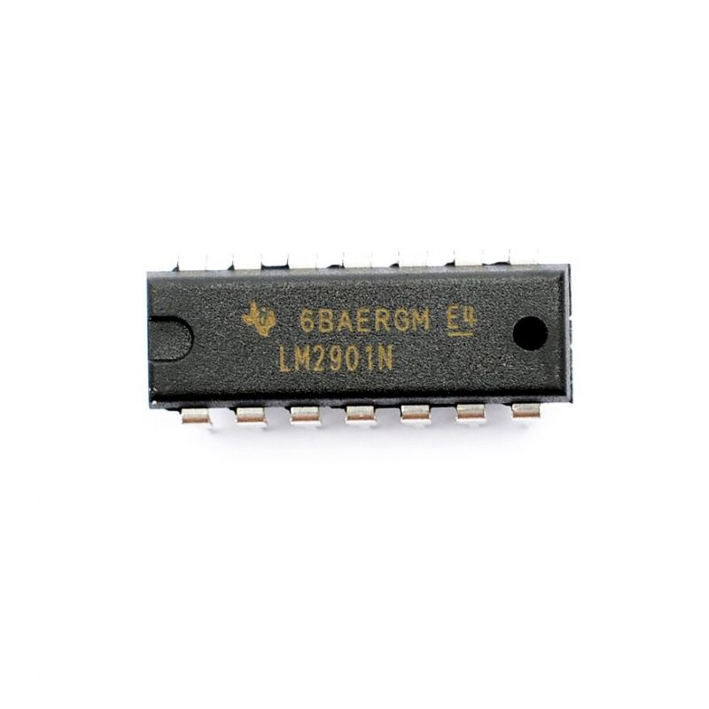 LM2901N, Маломощный квадрантный компаратор напряжения (=К1401СА2), [DIP-14]