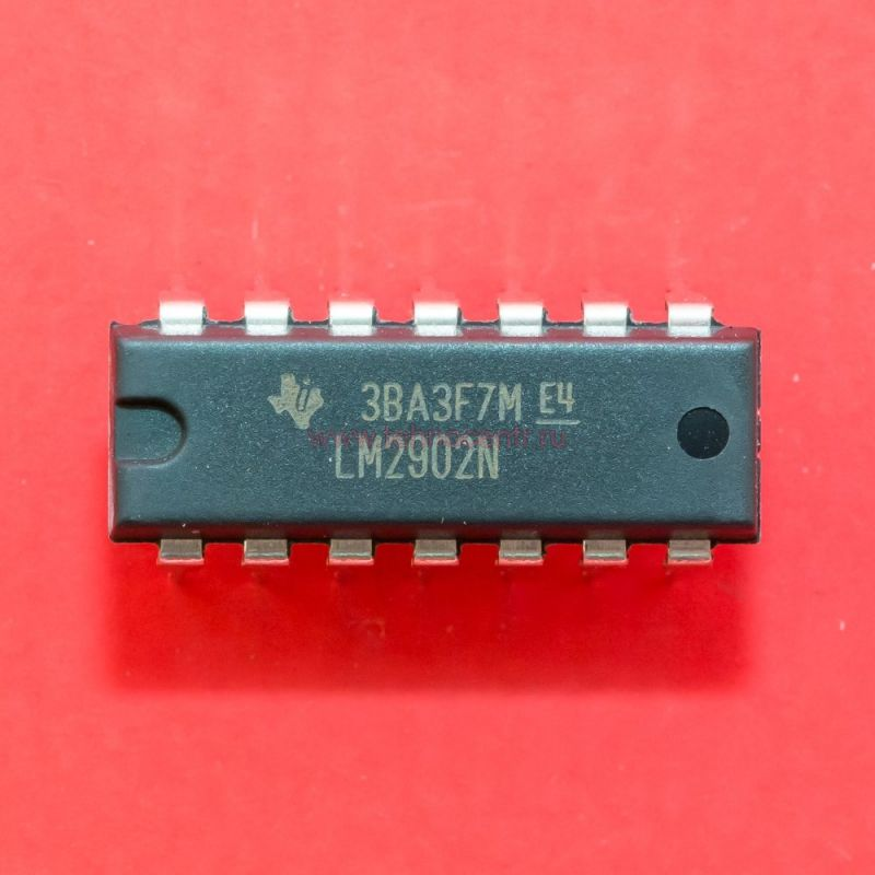 LM2902N, Счетверенный операционный усилитель малой мощности, [DIP-14]