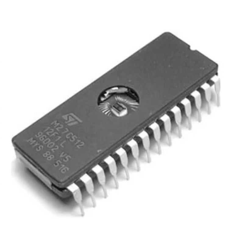 M27C512-12F1, Интегральная микросхема памяти (EPROM 64kx8) [CDIP-28]