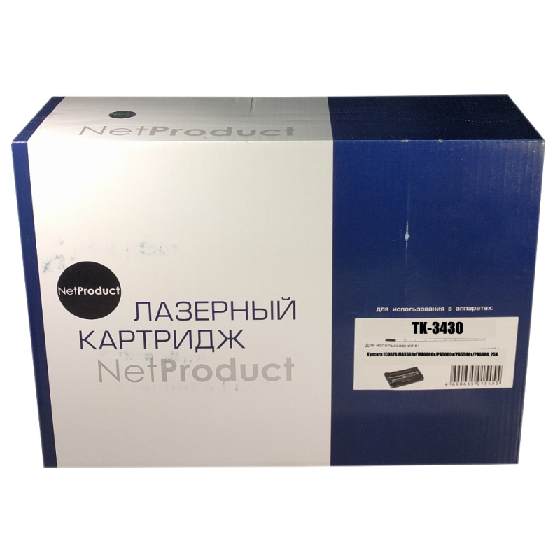 Тонер-картридж NetProduct (N-TK-3430) для Kyocera ECOSYS MA5500x/MA6000x/PA5500x/PA6000, 25K