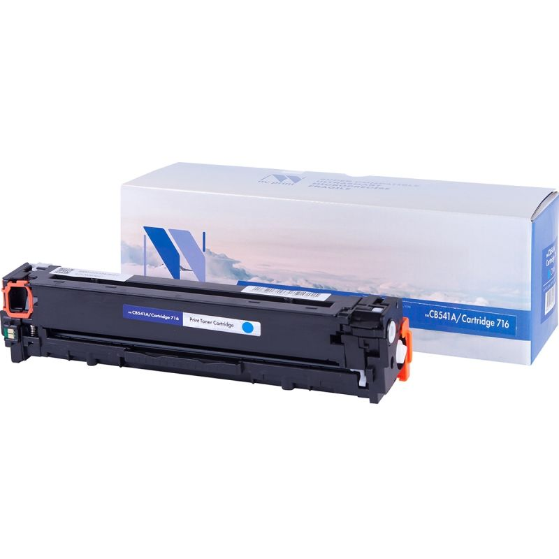 Картридж NVP для NV-CB541A/NV-716 Cyan универсальные для HP/Canon Color LaserJet CP1215/ CP1515n/ CM1312/ CM1312nfi/ i-SENSYS LBP-5050/ MF8030C/ MF8050C/ 8080C (1400k)