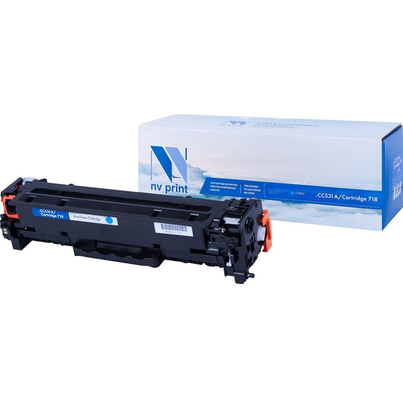 Картридж NVP для NV-CC531A/NV-718 Cyan универсальные для HP/Canon Color LaserJet CP2024/ CP2024n/ CP2024dn/ CP2025/ CP2025n/ CP2025dn/ CP2026/ CP2026n/ CP2026dn/ CP2027/ CP2027n/ CP2027dn/ LBP 7200 i-Sensys 7200cdn/ 7210/ 7210Cdn/ 7660/ 7660Cdn/ 7680/ 768